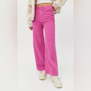 Urban Outfitters BDG High Rise Corduroy Pants - Pink